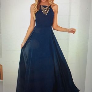 Navy Lulu’s Prom/Maxi Dress
